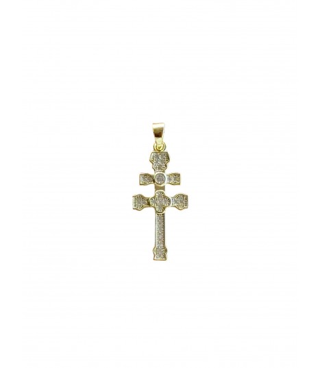 Cruz Circonitas Baño De Oro Pequeña