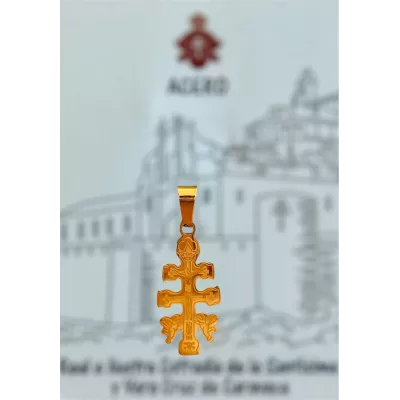 Cruz de Caravaca Acero con Ángeles  | Cofradía de Caravaca Tienda Oficial