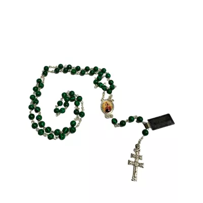 Rosario de Piedra Malaquita Caravaca de la Cruz: Elegancia y Fe