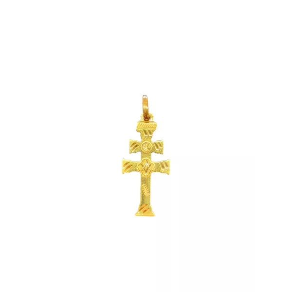 Cruz de plata con Baño de Oro