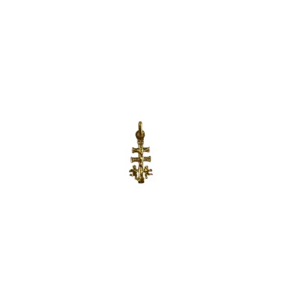 Cruz de Caravaca con Ángeles Pequeña | Plata y Oro 18k (3 micras)