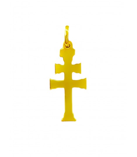 Cruz de plata con Baño de oro