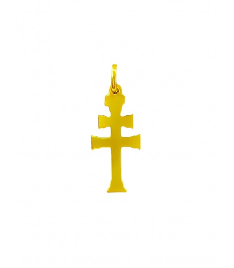 Cruz de plata con baño de oro Cruz de plata con baño de oro