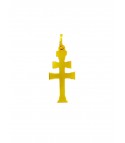 Cruz de plata con baño de oro