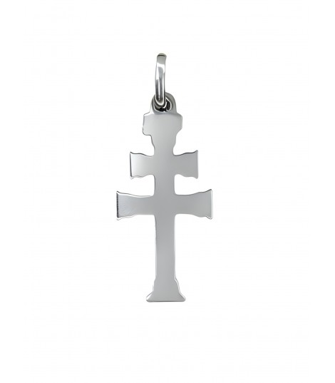 Cruz de plata lisa